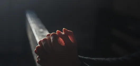 Prayer, hands, church, light, religion, faith