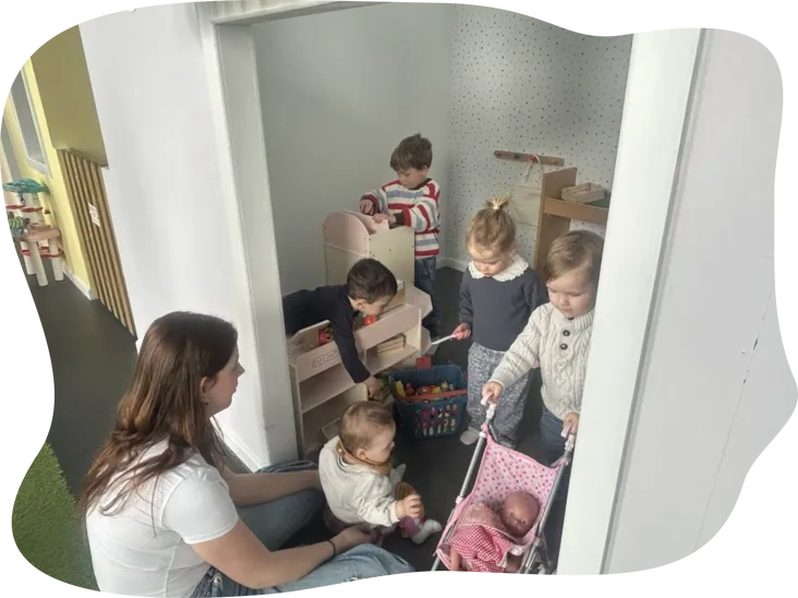 Children Playing Together Indoors