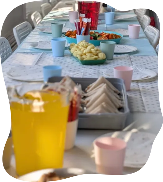 Birthday Party Table Setup