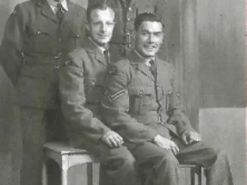 L R Eric Vickers, Jack Bowser (seated), Ralph Hallet Arthur , Walter Baldwin (standing)