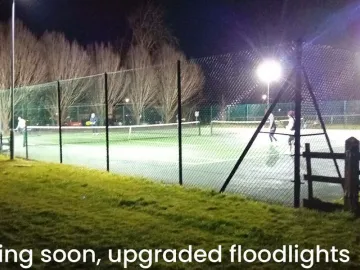 Tennis Court At Night