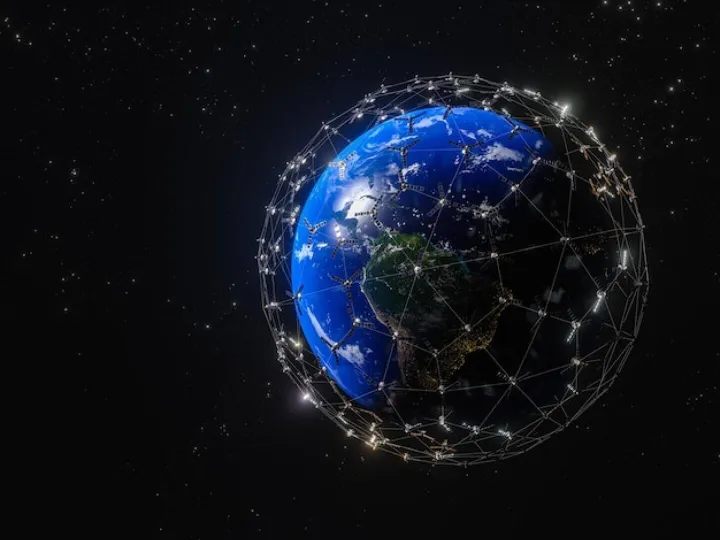 3D rendering of Planet Earth broadband internet