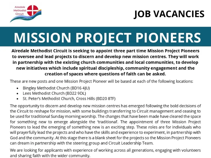 Airedale Job Adverts