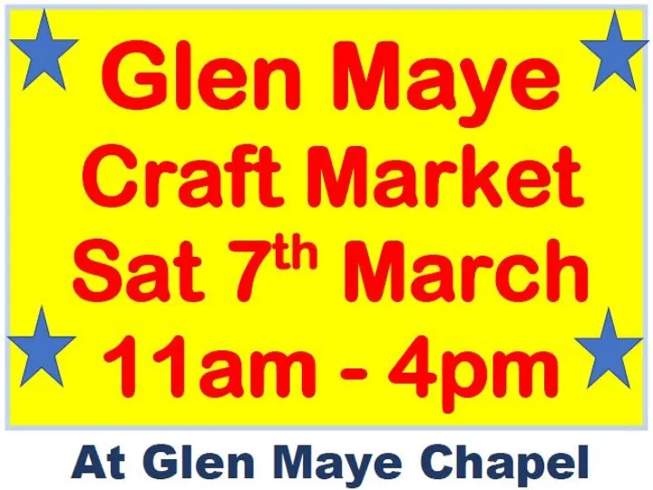 Glen Maye Chapel &ndash; Craft Market 7th March 2026