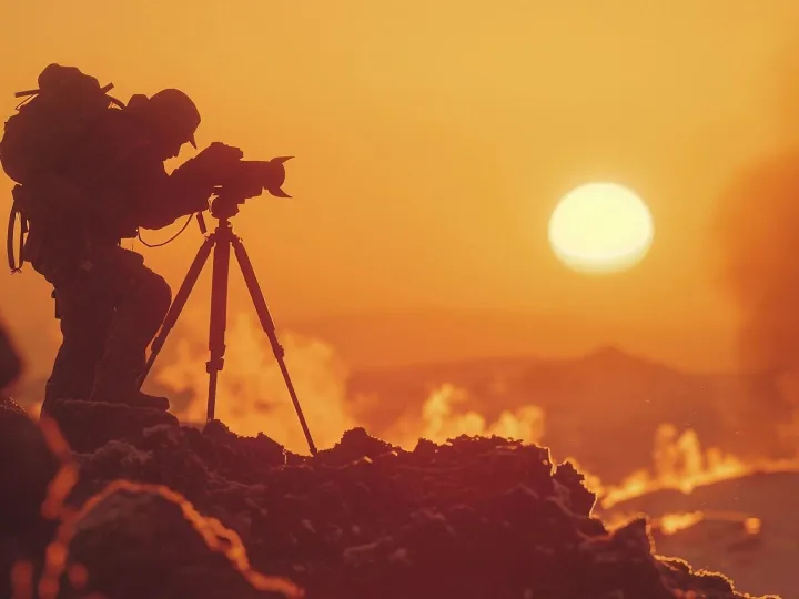 Photographer capturing photos for world photography day in w