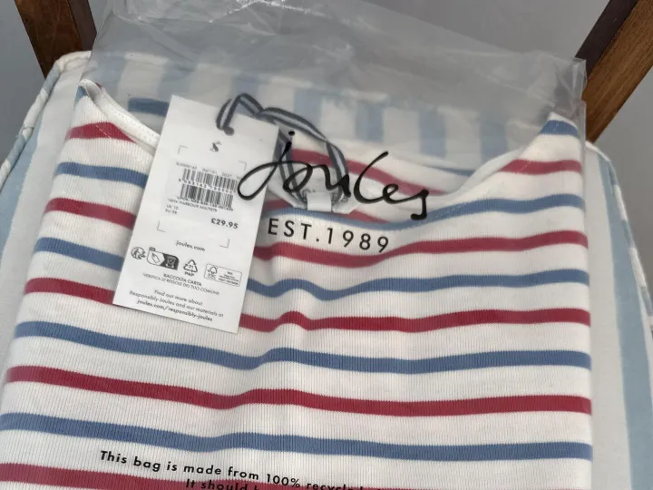 Items for sale
– Joules Harbour top £15