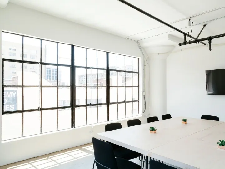 Interior, design, tables, chairs, white, wall