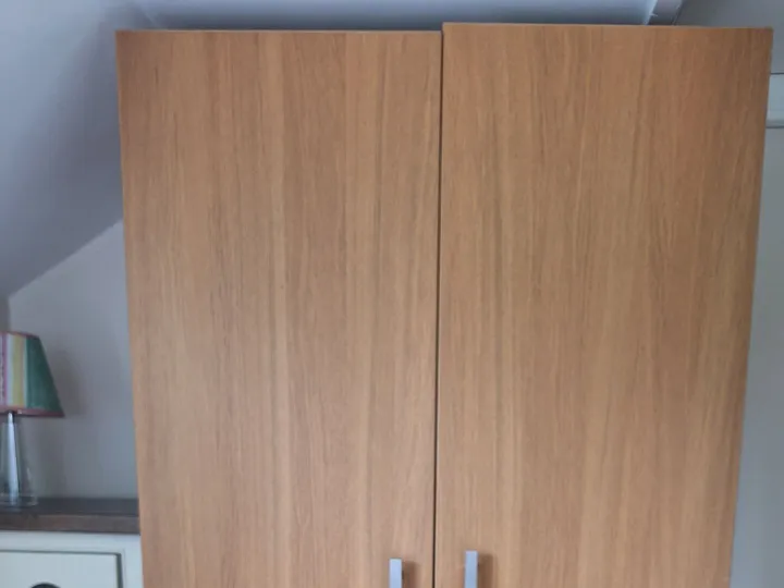 Items for sale
– Ikea wardrobe with upper shelf and bottom pull out basket. £40