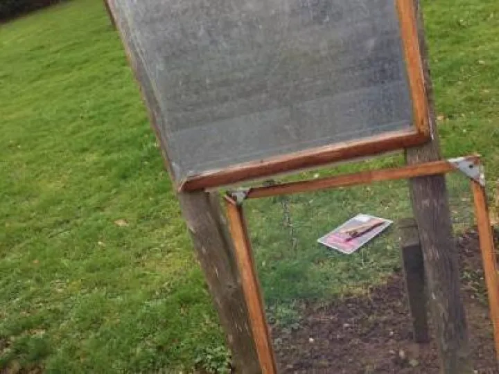 TCC Notice Board Vandalism