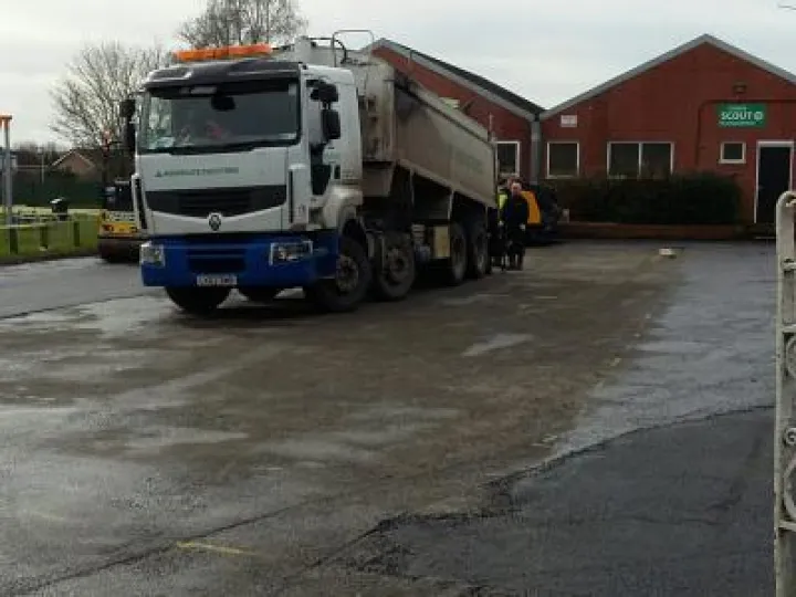 Playing Field &ndash; resurfacing work on car park