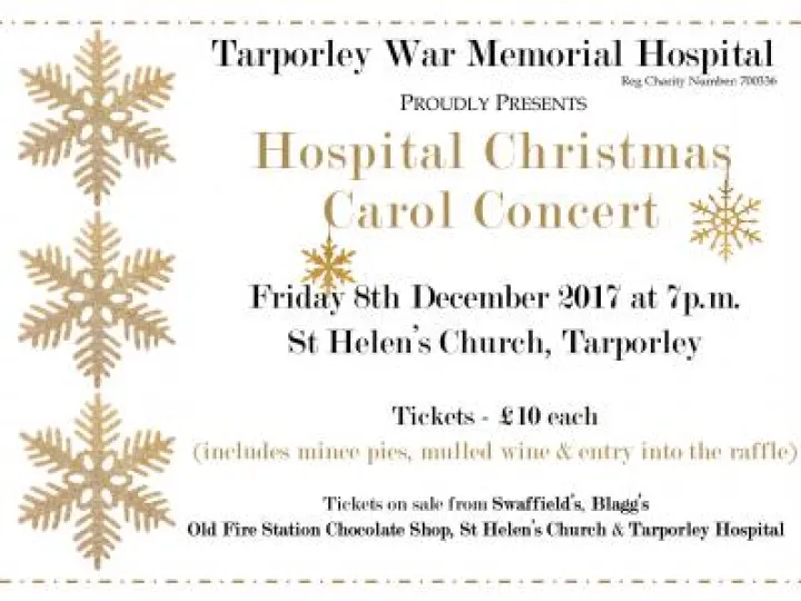 Hospital Christmas Carol Concert Poster 2017
