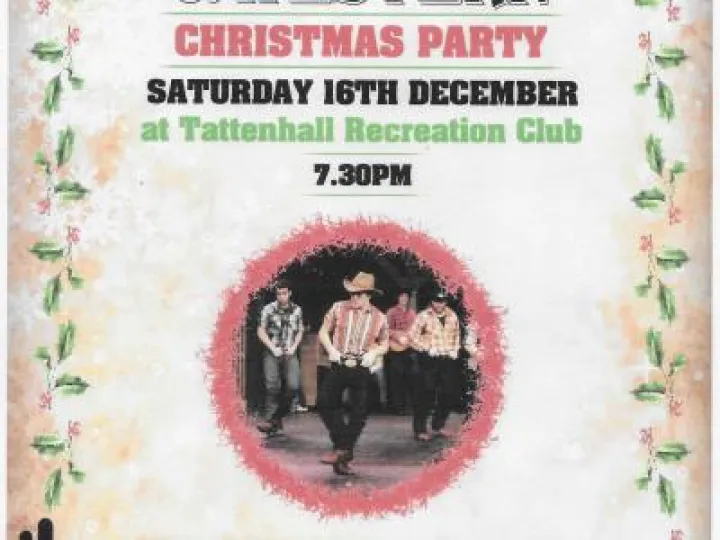 Tennis Club Christmas Party Poster