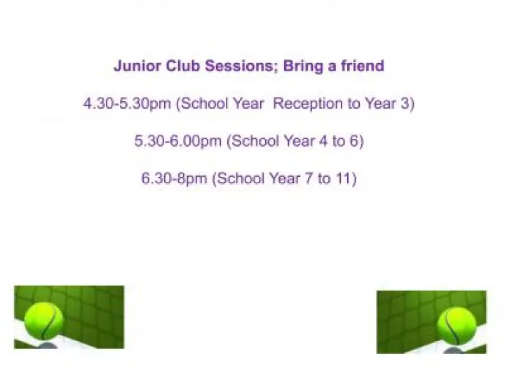 Tattenhall Tennis Club Events May 2018 Fri