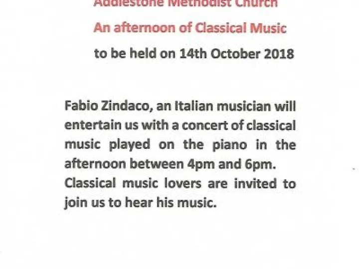 14 October Afternoon Music Concert