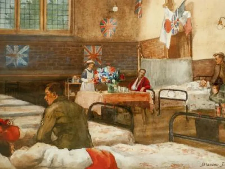 Blanche Jones painting