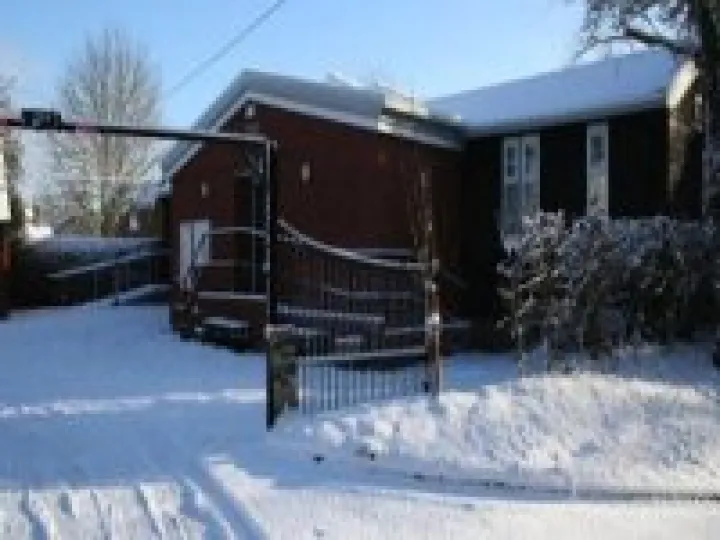 Village Hall in snow