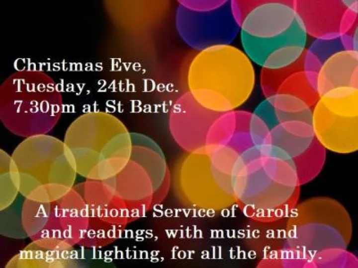 St Barts Carol Concert 2019 Poster