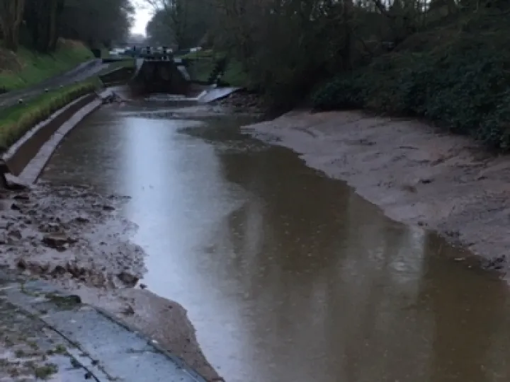 Canal Being Drained