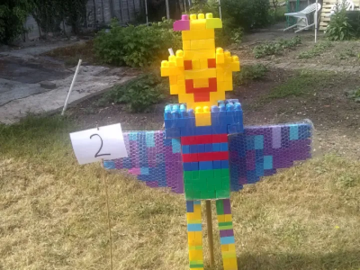 2019 June SCARECROW from recycled materials
