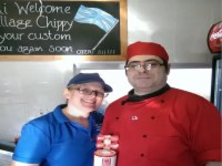 George & Ali at The Village Chippy