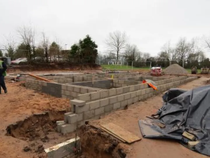 Start of Wall building