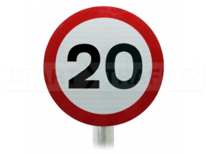 20 mph sign