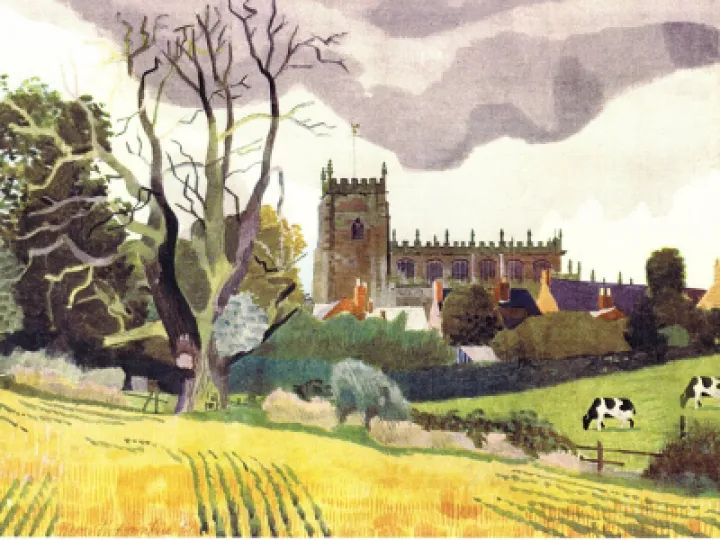 Village boundary sign wide version