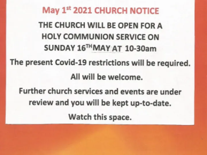 16 May '21 Church Service