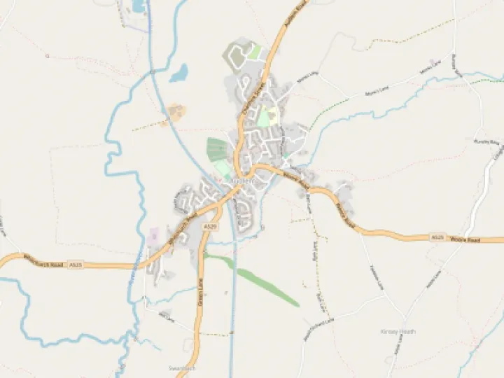 Map showing the location of CanalBookShop