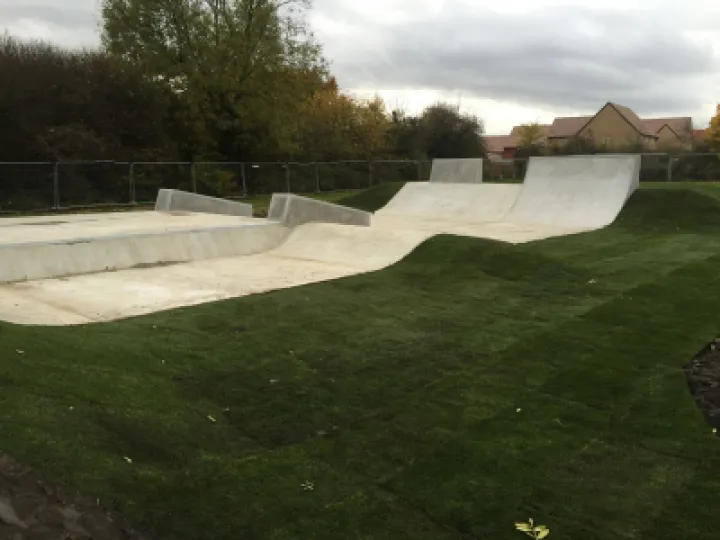 Saxmundham skatepark finished