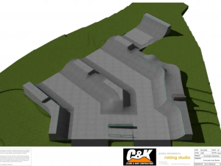Skatepark design drawing