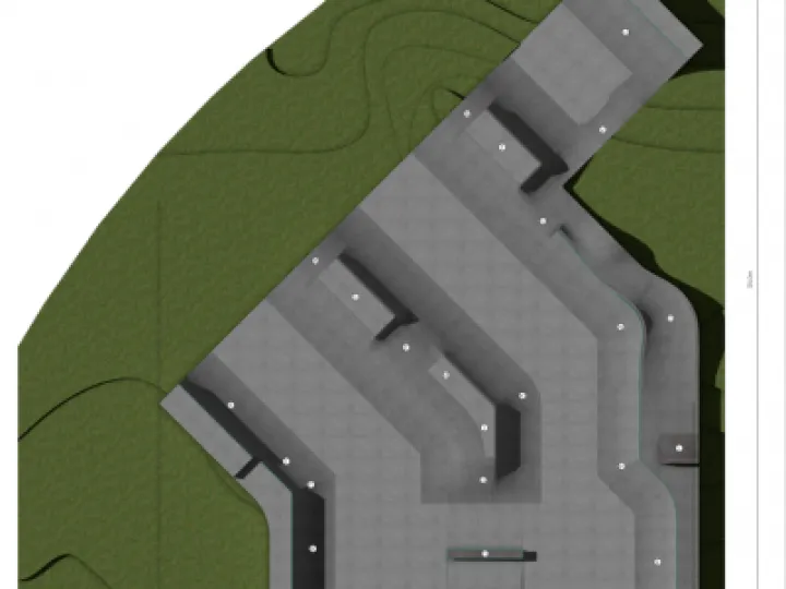 Skatepark design model in detail