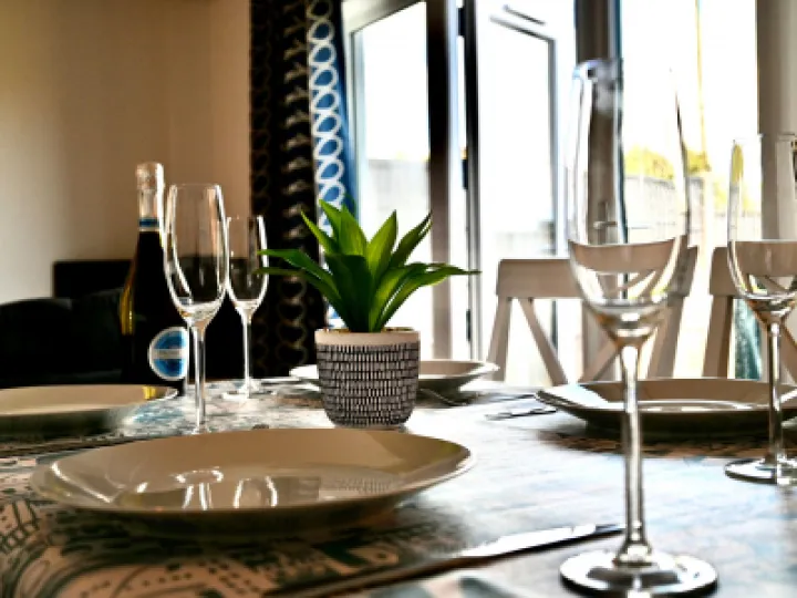 Dining area open plan lounge area