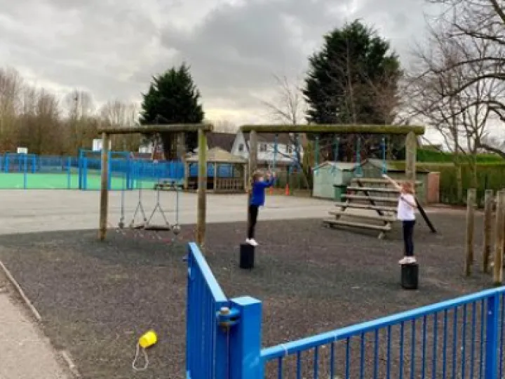Play area at Tarvin Primary School