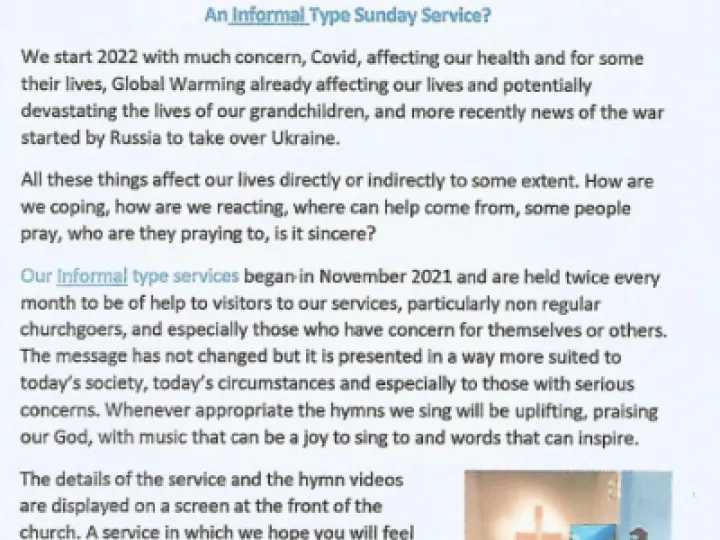 An Informal Type Service update P1