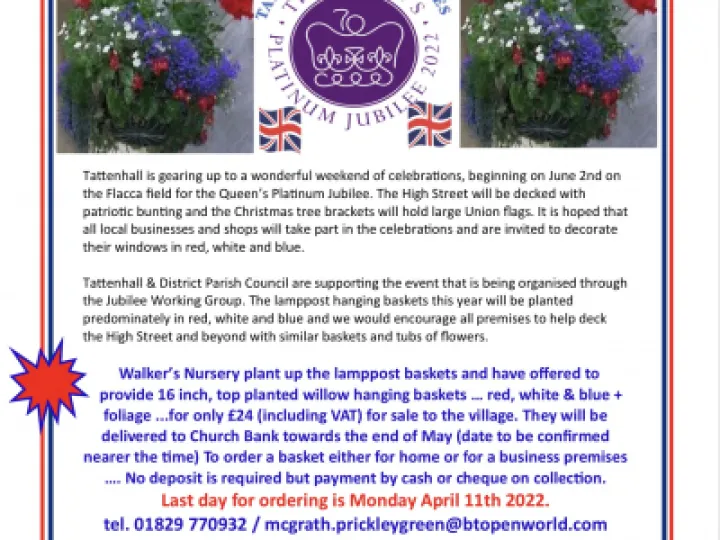 Jubilee Hanging Baskets