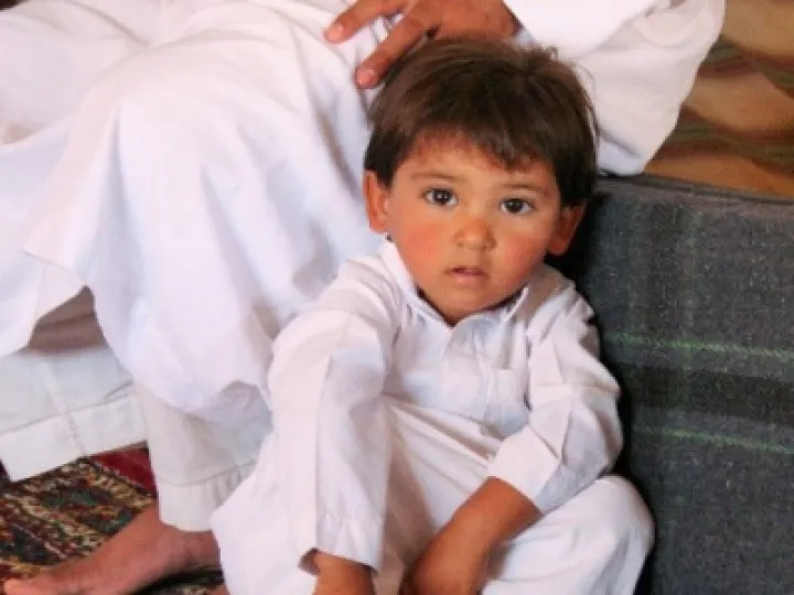 Aymen a traumatided 3yr old Syrian refugee in Jordan