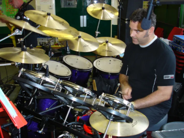 Andy at the drums 2