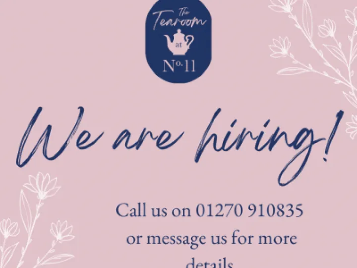 Tea Room Vacancy