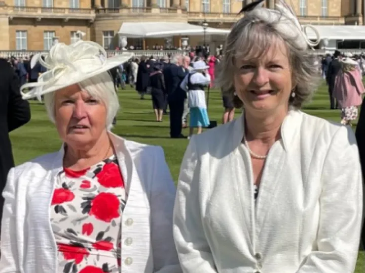 Jeanne Watt & Alison Green at Buck House