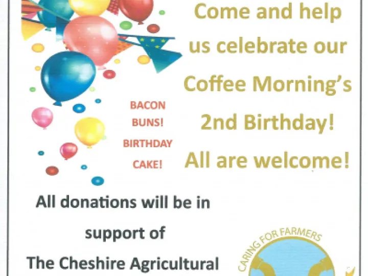 Poster St Andrews Coffee Mornings 2nd Birthday August 2023 PhotoScan