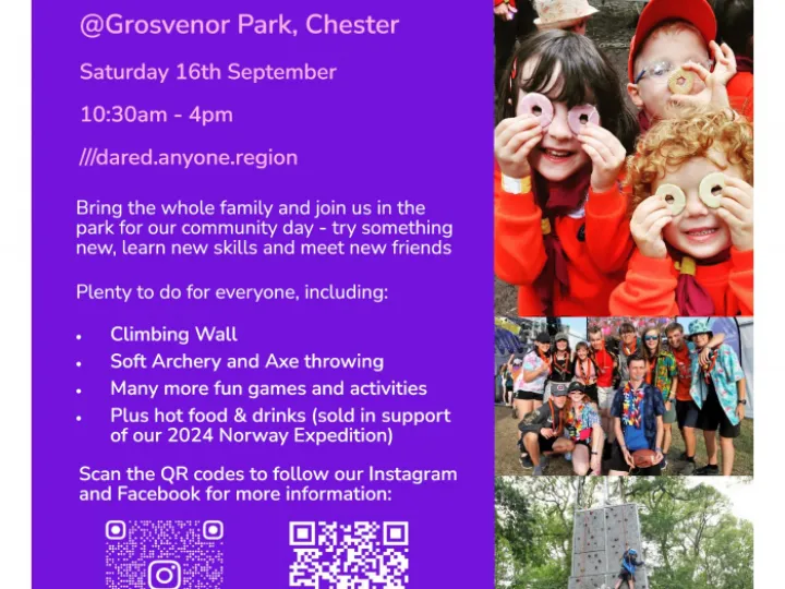 Scouts Community Day Poster – Sep 2023