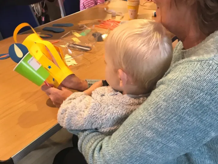 Busy craft table