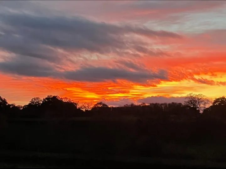 November Sunset From Heywoods Ridge