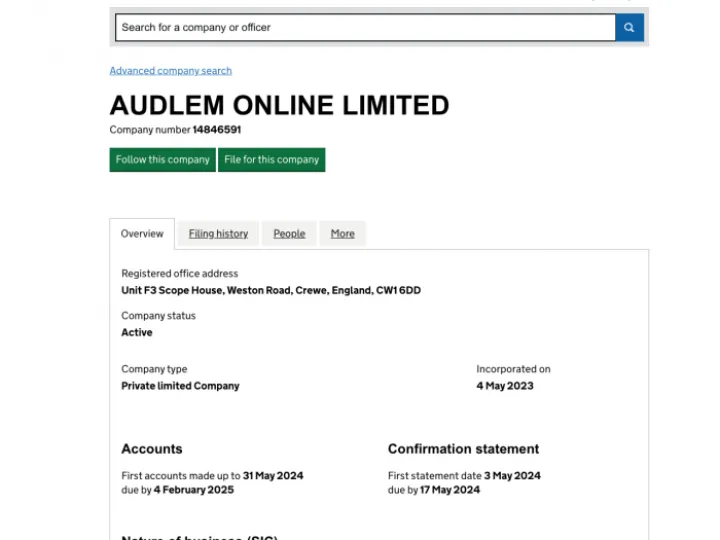 Audlem Online ltd