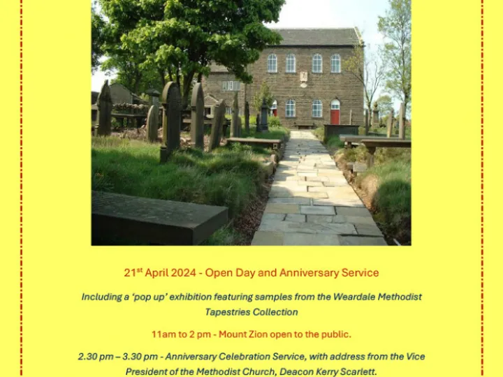 Mount Zion Anniversary Event April 2024