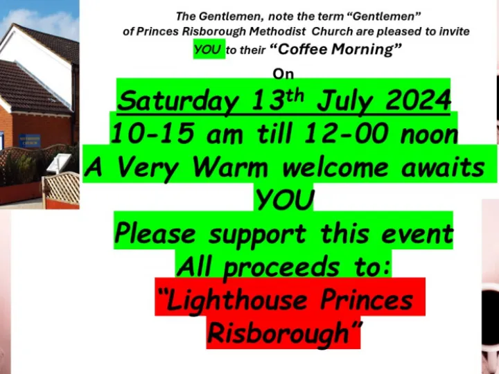 Poster For Mens Coffee Morning