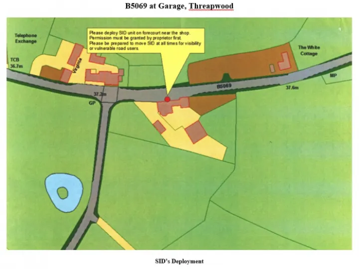 B5069 Outside Threapwood Garag