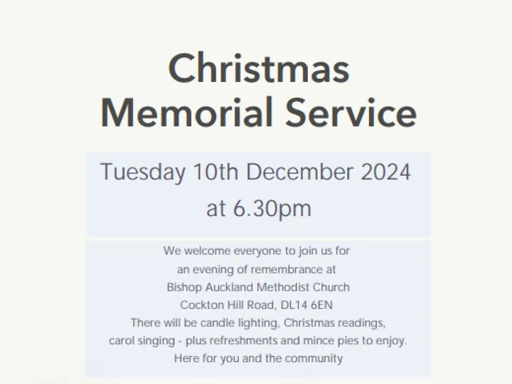 Christmas memorial Service
