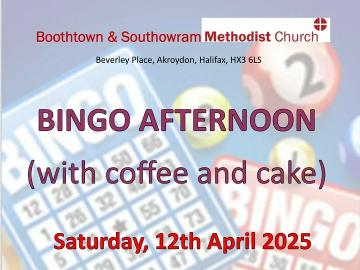 Bingo Afternoon April 2025